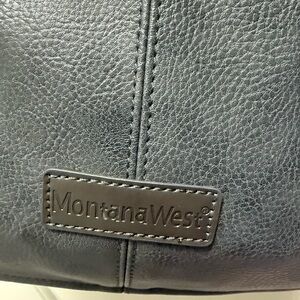 Montana West Gray Leather Bag